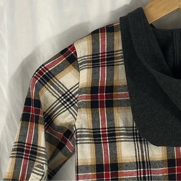 Art Class Toddler Boy Hooded Flannel Long Sleeve Button Up Shirt Size 2T - Picture 12 of 16